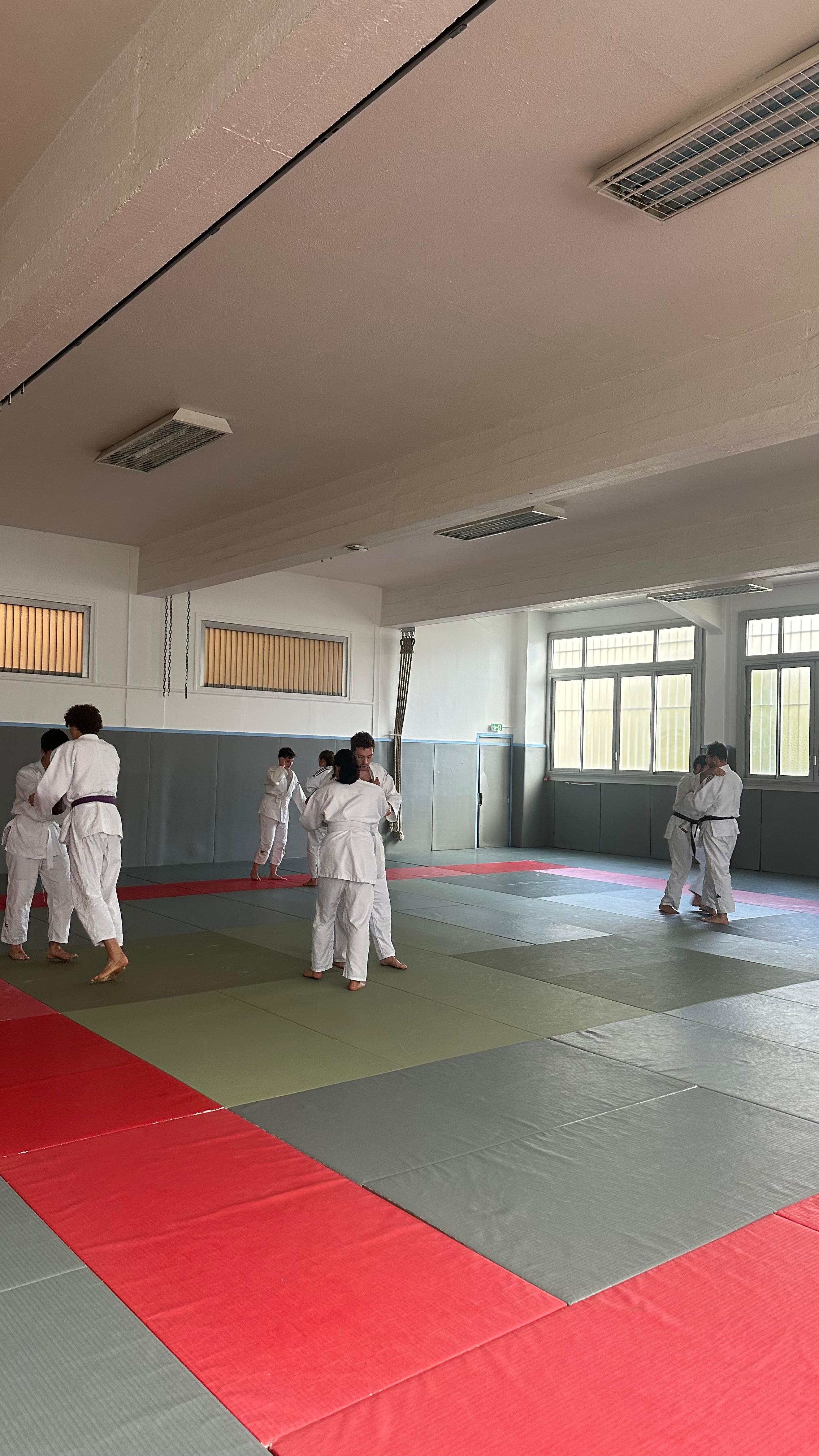 Entraînement au club de judo