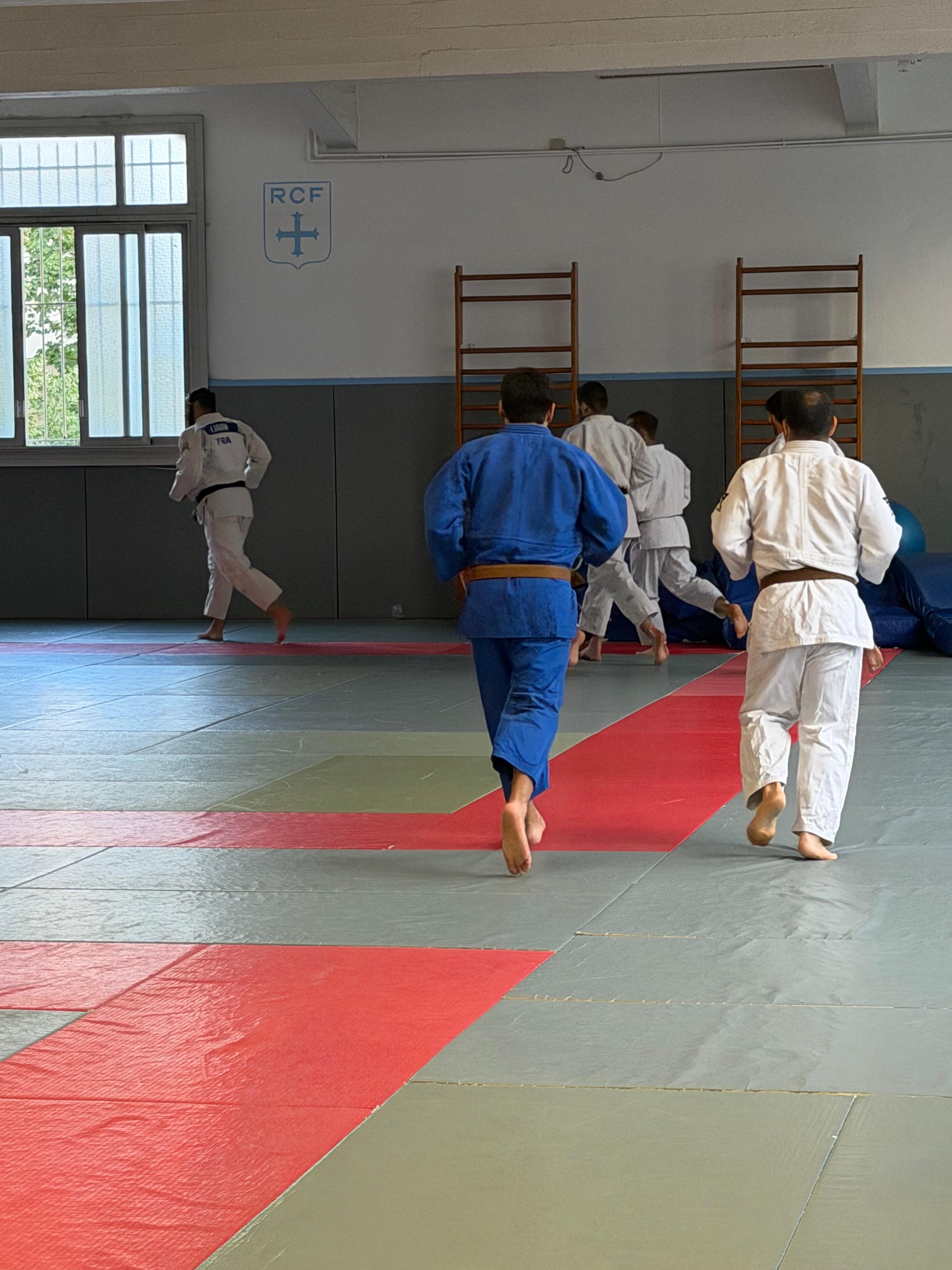 Entraînement au club de judo